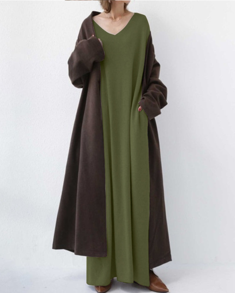 Eudora | abito elegante casual con scollo a V
