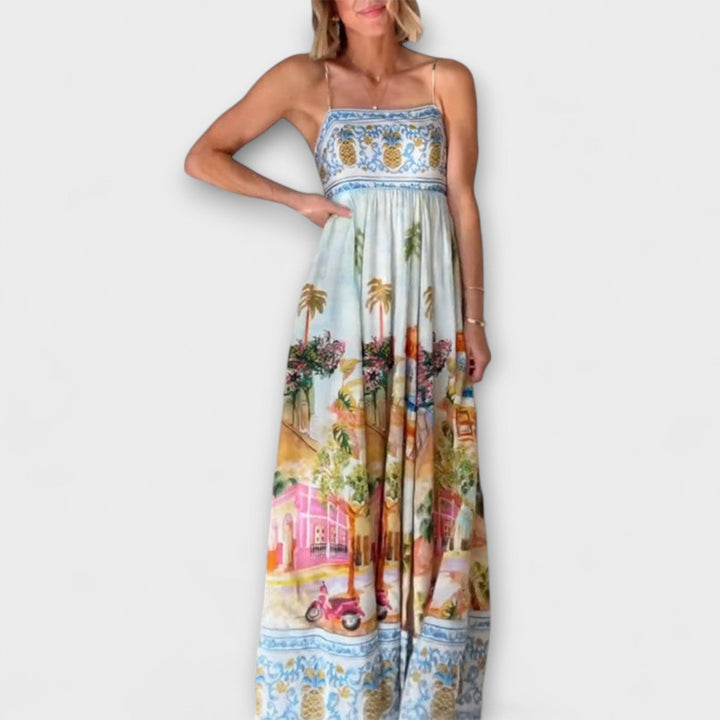 Lumen - Maxi Abito Multicolor Aracati