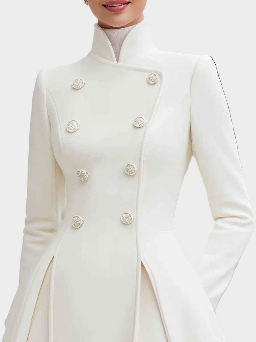 Vinira | Robe-Manteau Évasée Doublée Croisée Élégante
