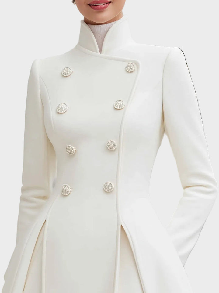 Vinira | Robe-Manteau Évasée Doublée Croisée Élégante