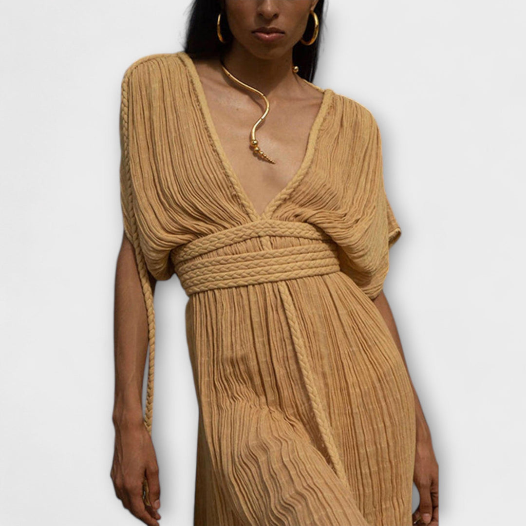 Kimono maxi vestito in stile greco