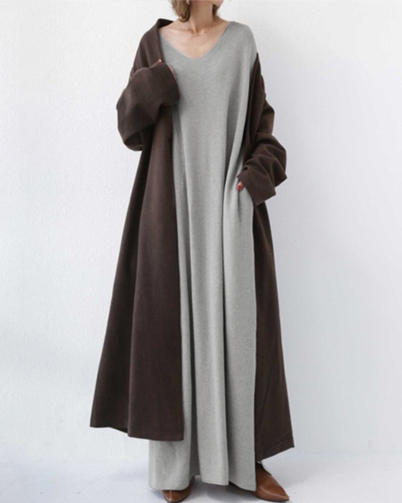 Eudora | abito elegante casual con scollo a V