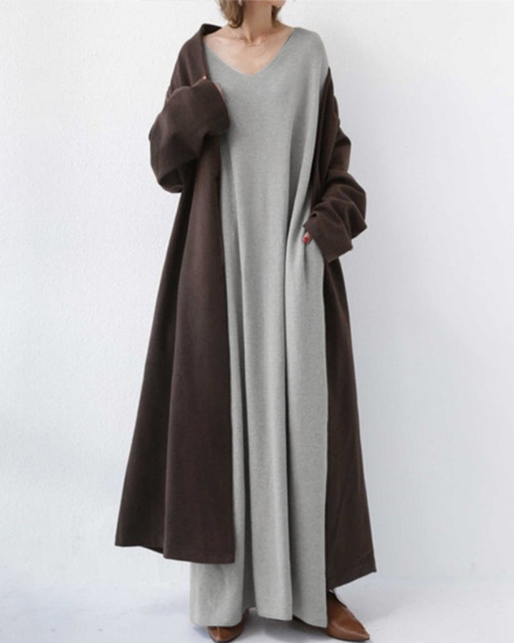 Eudora | abito elegante casual con scollo a V