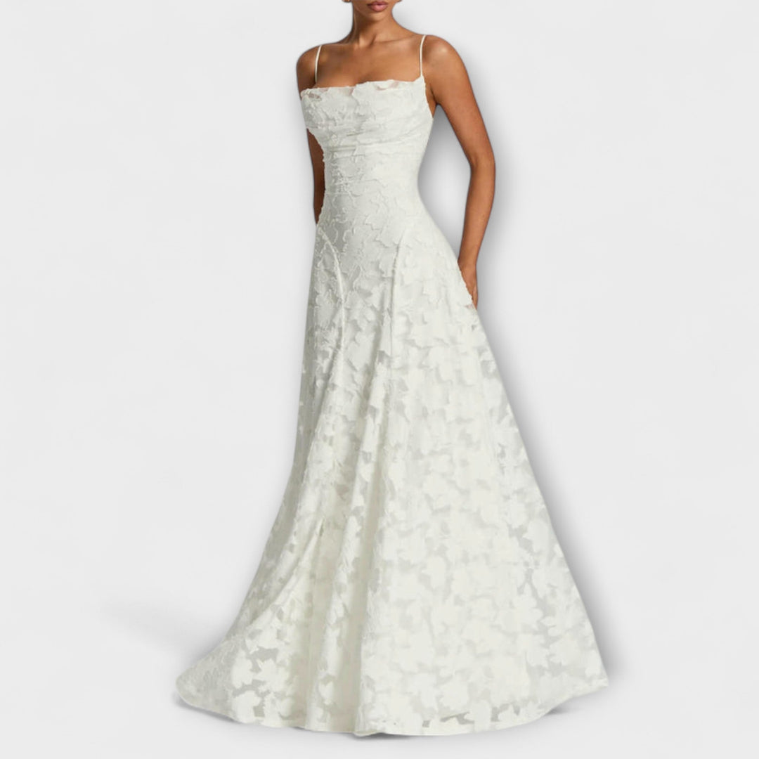 Emberly - Abito Lungo Elegante in Jacquard