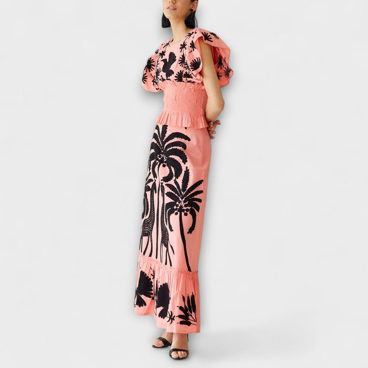 Amy - Vestito Chic con Palma