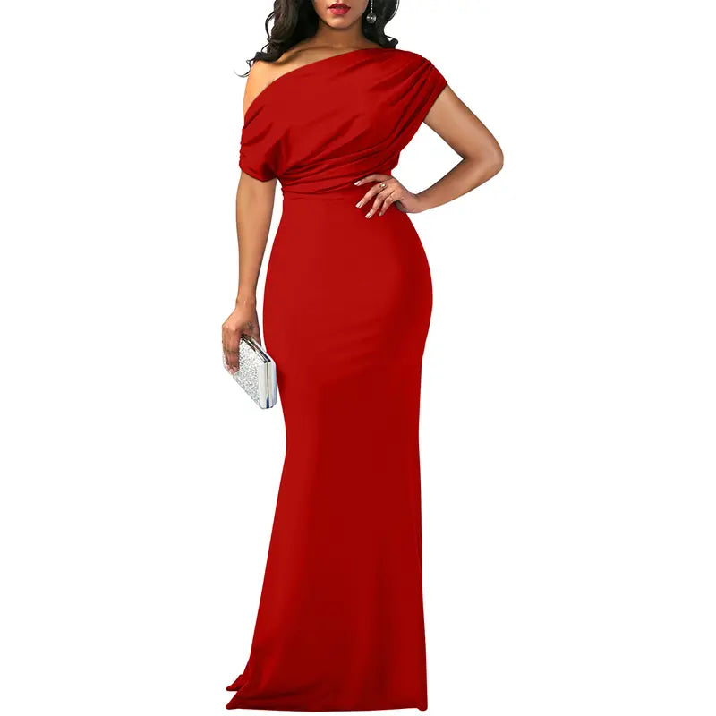ROSELYN – Abito da sera elegante aderente a spalle scoperte