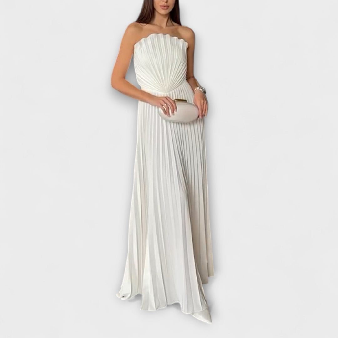 Athena - Vestito chic plissettato