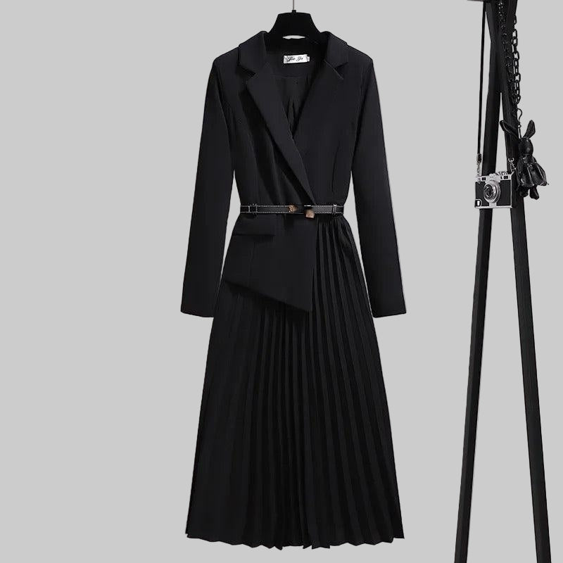 Vestito Blazer con Pieghe Nova Elegant