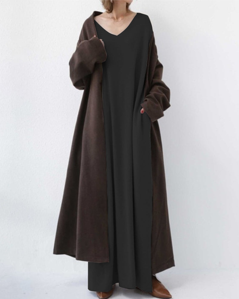Eudora | abito elegante casual con scollo a V