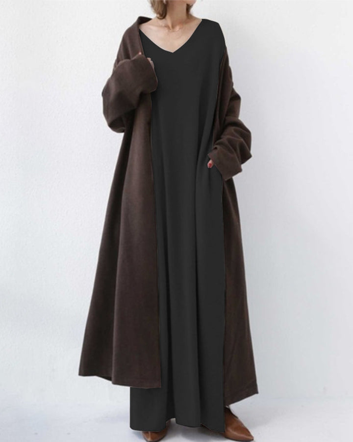 Eudora | abito elegante casual con scollo a V