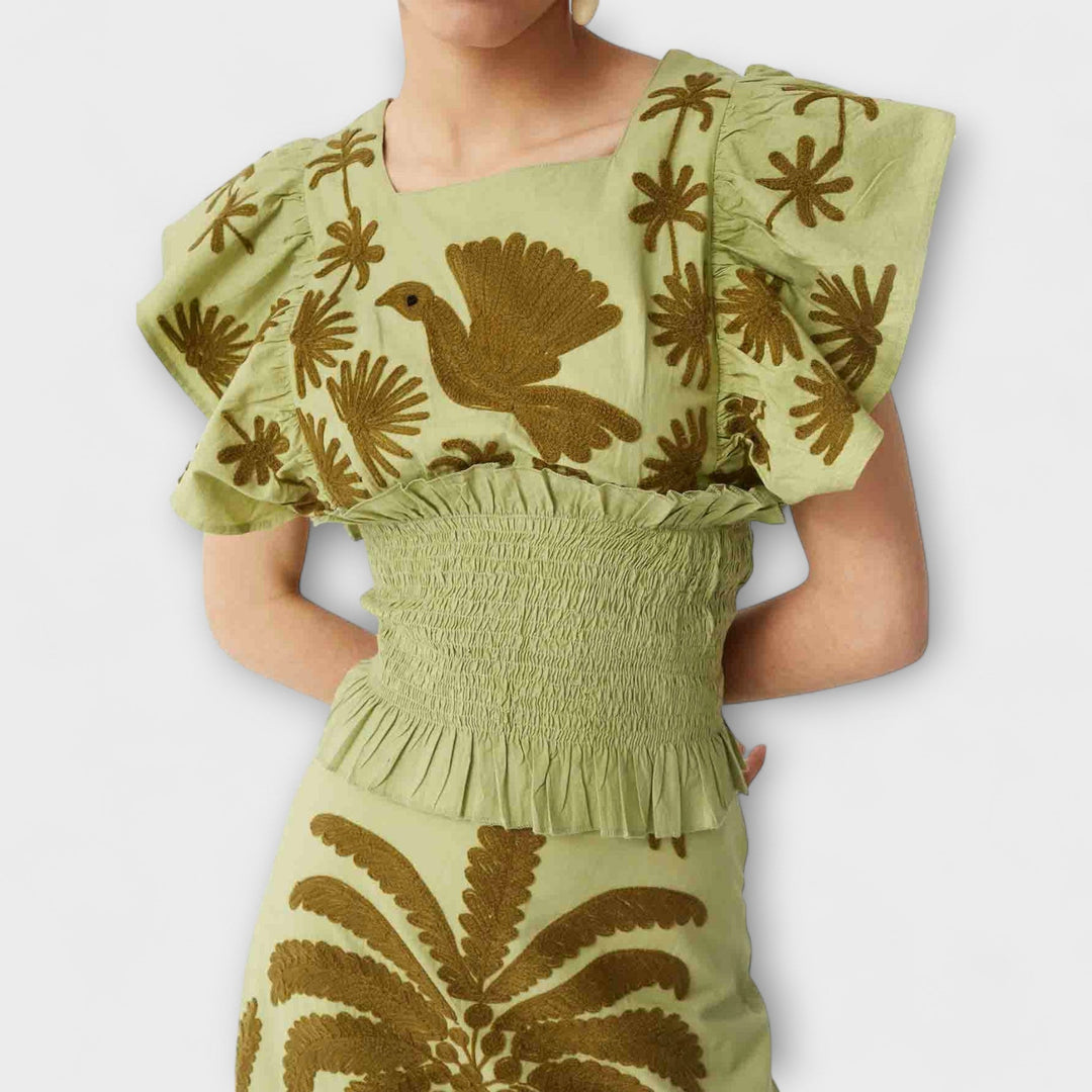 Amy - Vestito Chic con Palma