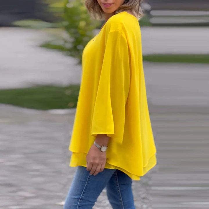 Lorelai | Blouse zippée en mousseline