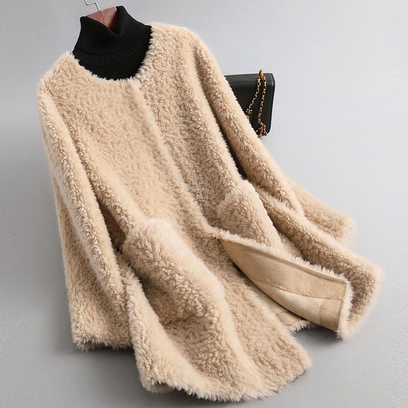 Cecille – Cappotto in montone shearling di agnello autentico
