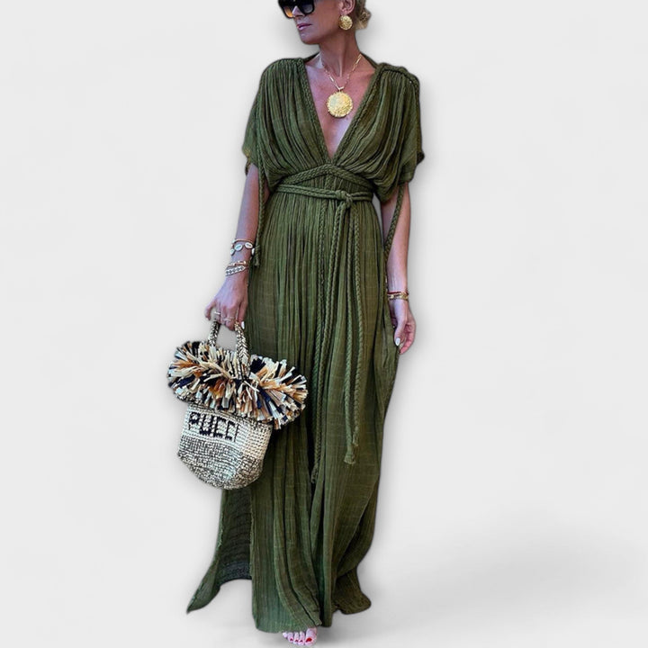 Kimono maxi vestito in stile greco