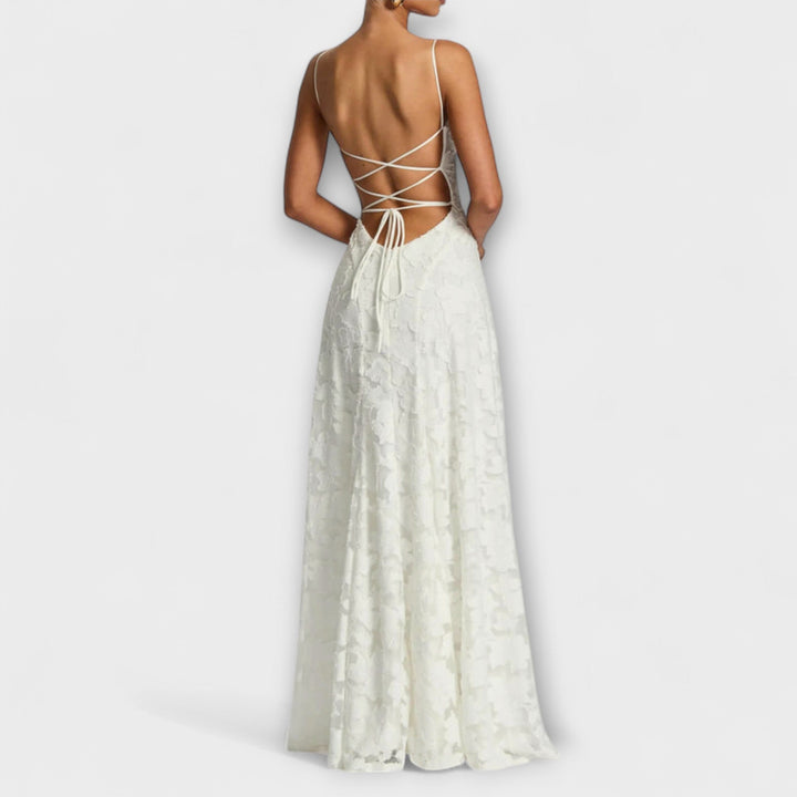 Emberly - Abito Lungo Elegante in Jacquard