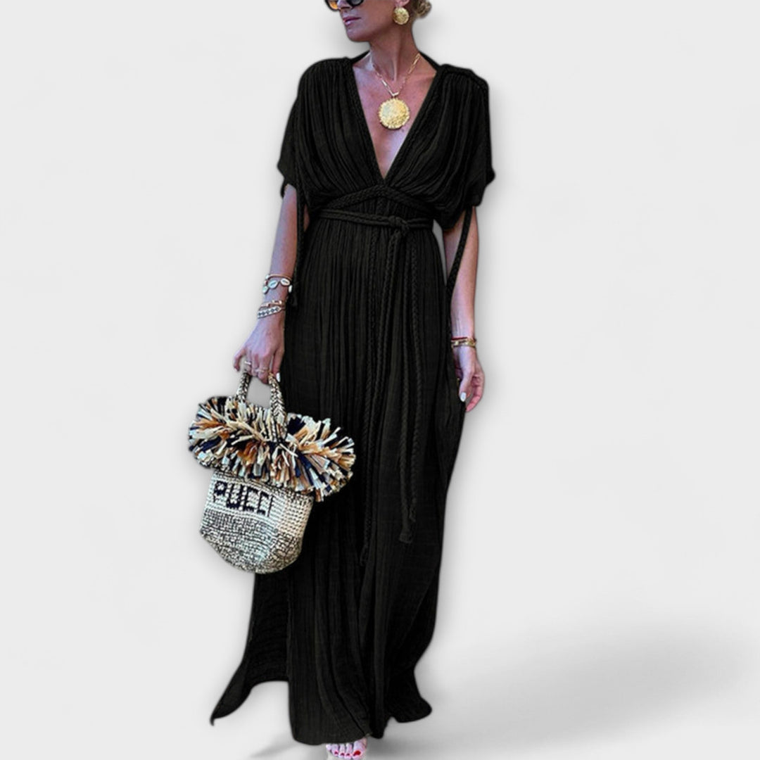 Kimono maxi vestito in stile greco