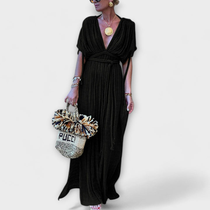 Kimono maxi vestito in stile greco