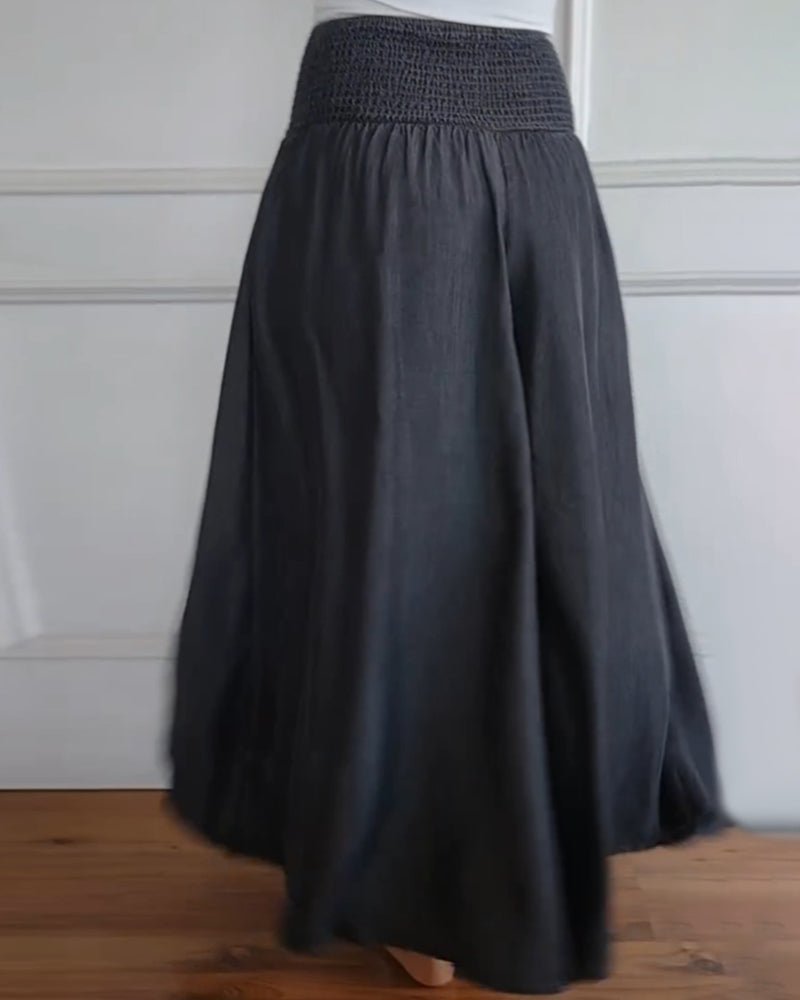 Salvia | Pantaloni elasticizzati fluidi