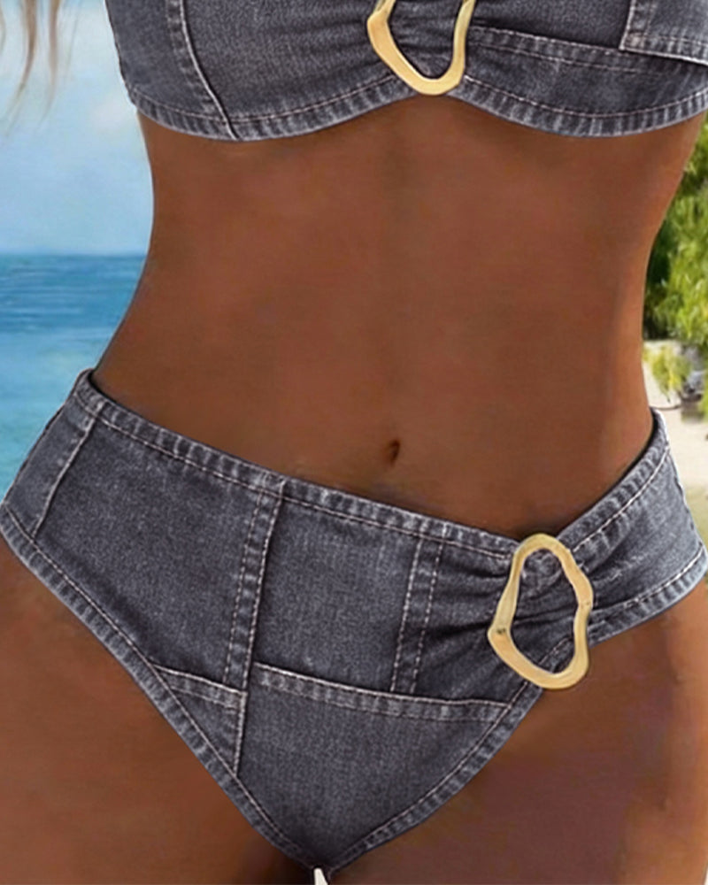 Patricia™ | Bikini due pezzi con bretelle e fibbia in metallo