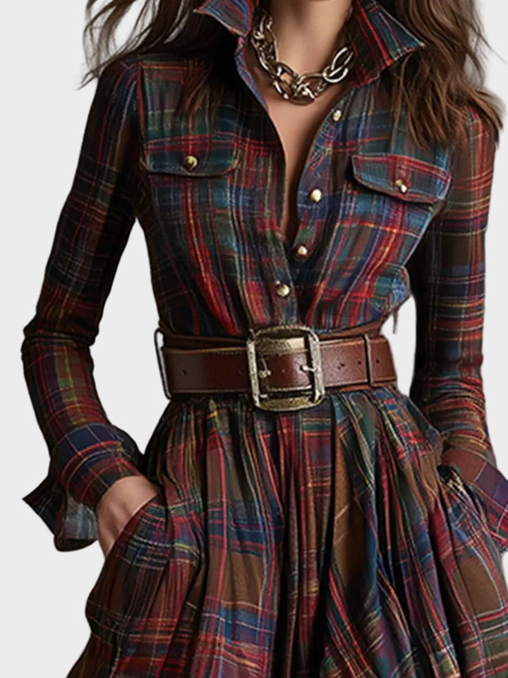 Scarlett | Abito camicia con cintura