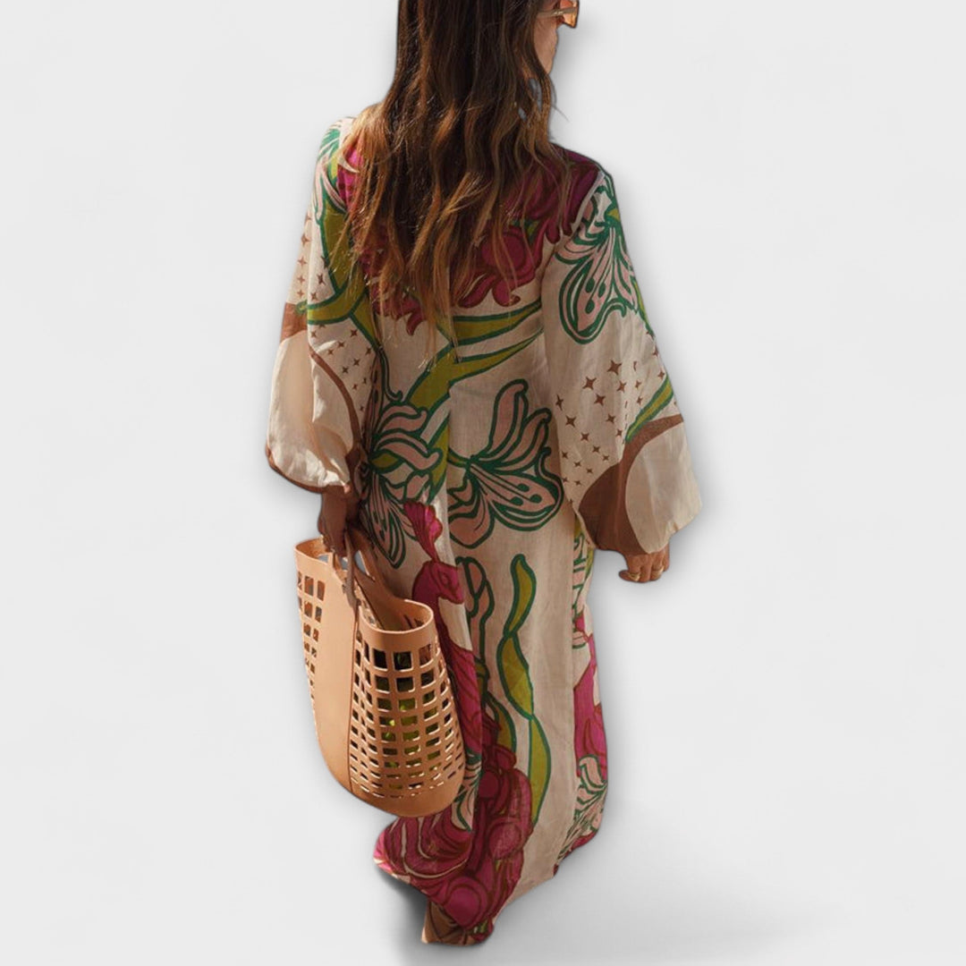 Tracey - Tie Tunic Maxi Dress