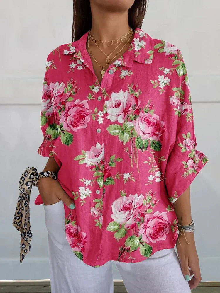 Sofie | Camicetta floreale Rose
