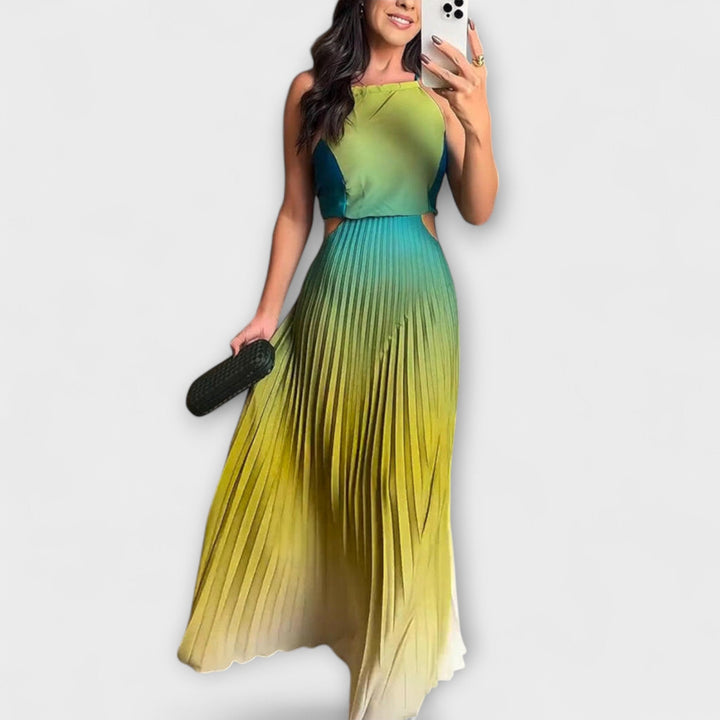 Haven - Abito lungo senza schienale tie-dye elegante