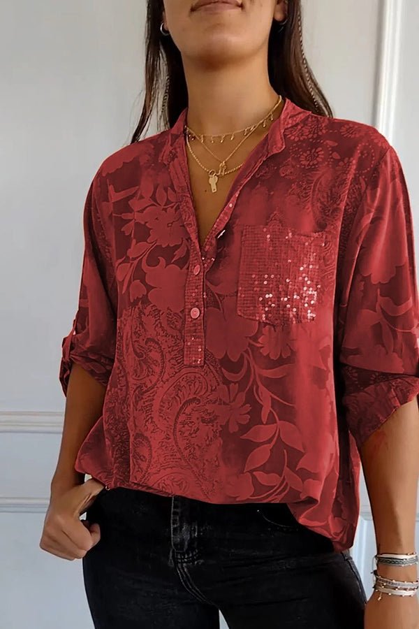 Pauline | Top elegante in paillettes