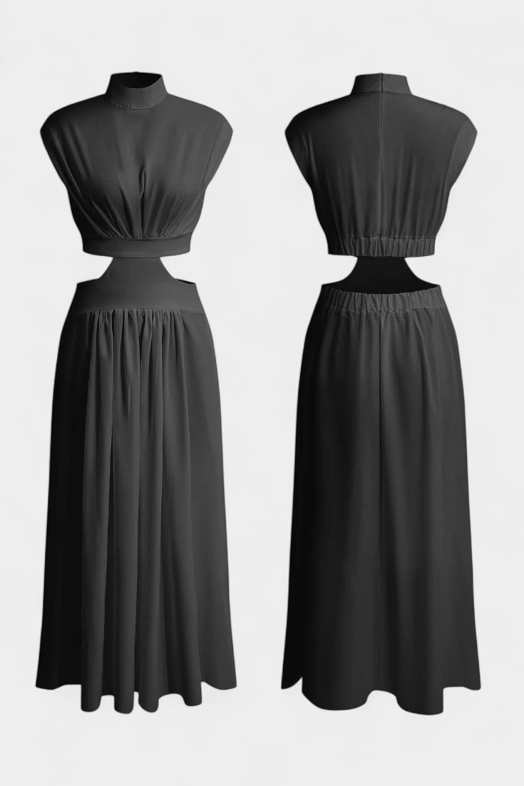Jocelyn Side Slit Dress Set
