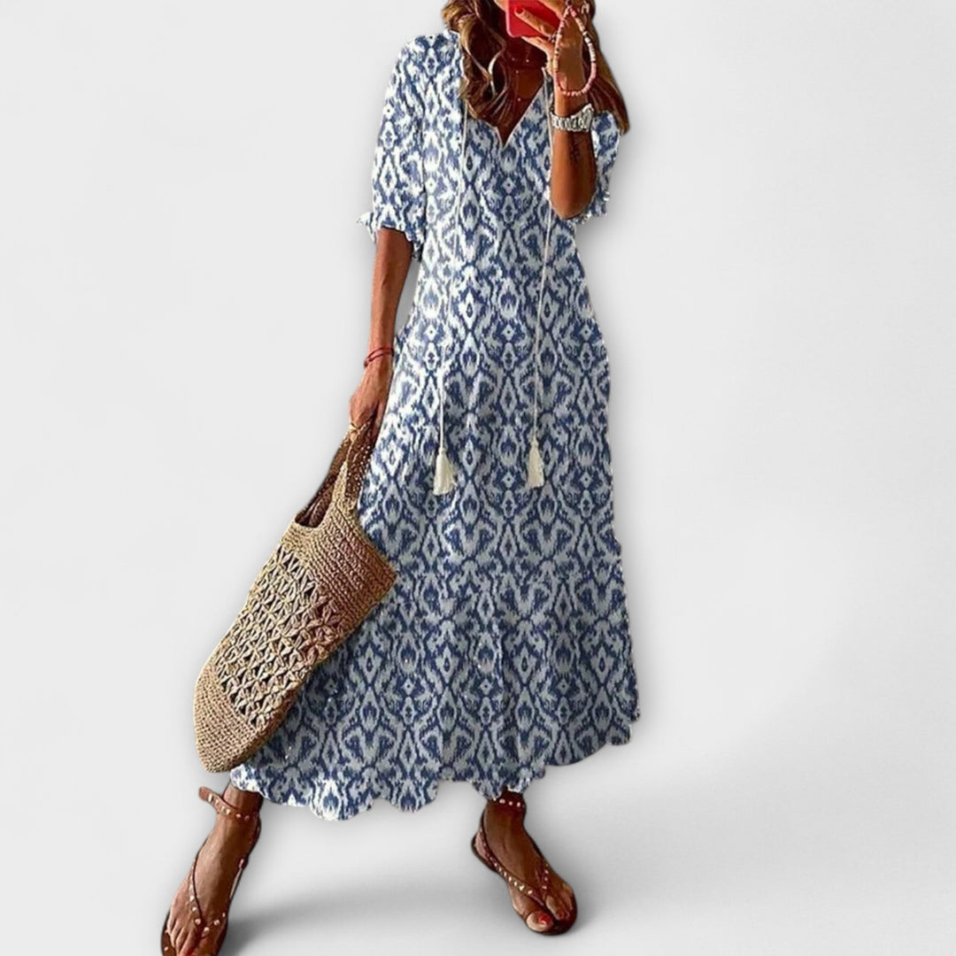 Anna — Vestito Estivo Bohemien dalla Silhouette Fluida
