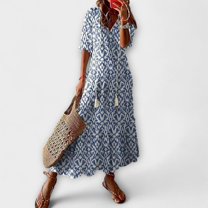 Anna — Vestito Estivo Bohemien dalla Silhouette Fluida