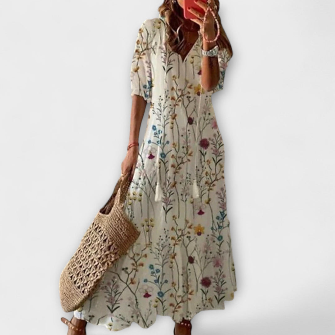 Anna — Vestito Estivo Bohemien dalla Silhouette Fluida