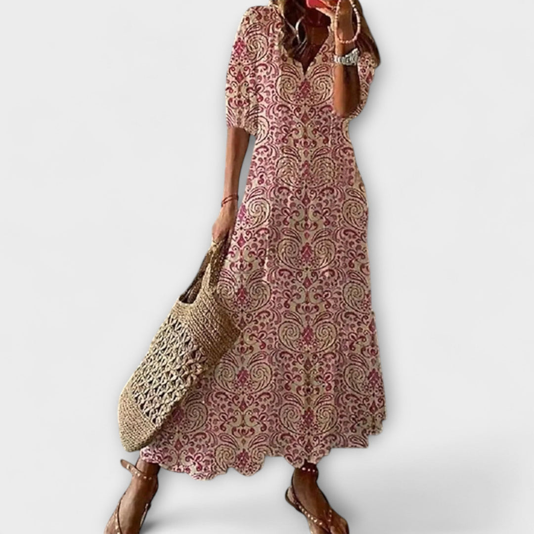Anna — Vestito Estivo Bohemien dalla Silhouette Fluida