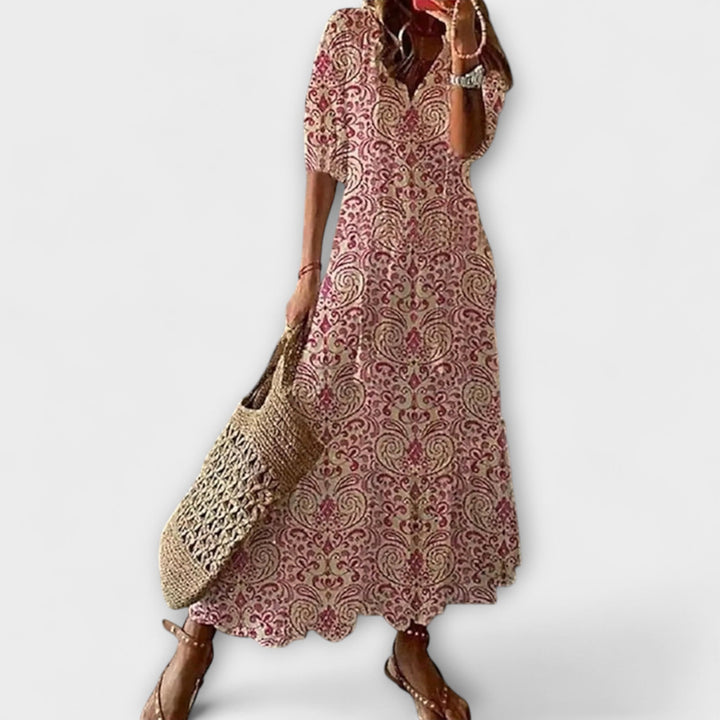 Anna — Vestito Estivo Bohemien dalla Silhouette Fluida