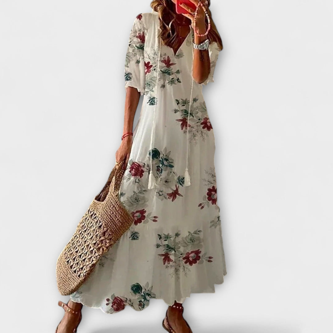 Anna — Vestito Estivo Bohemien dalla Silhouette Fluida
