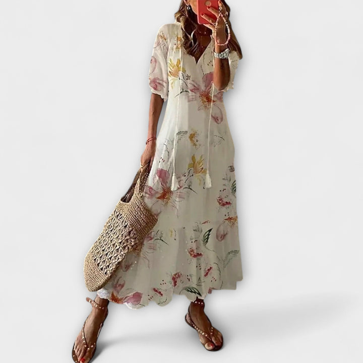 Anna — Vestito Estivo Bohemien dalla Silhouette Fluida