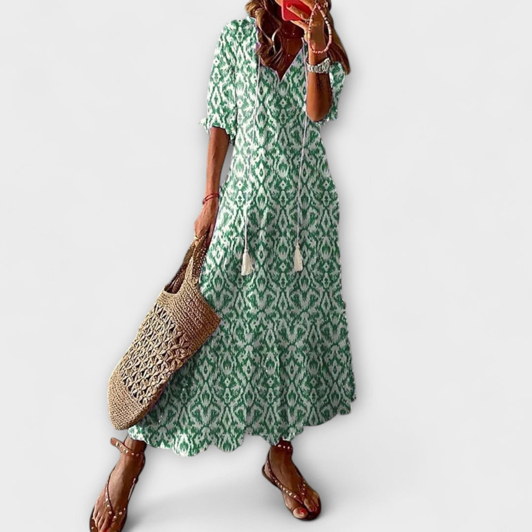 Anna — Vestito Estivo Bohemien dalla Silhouette Fluida