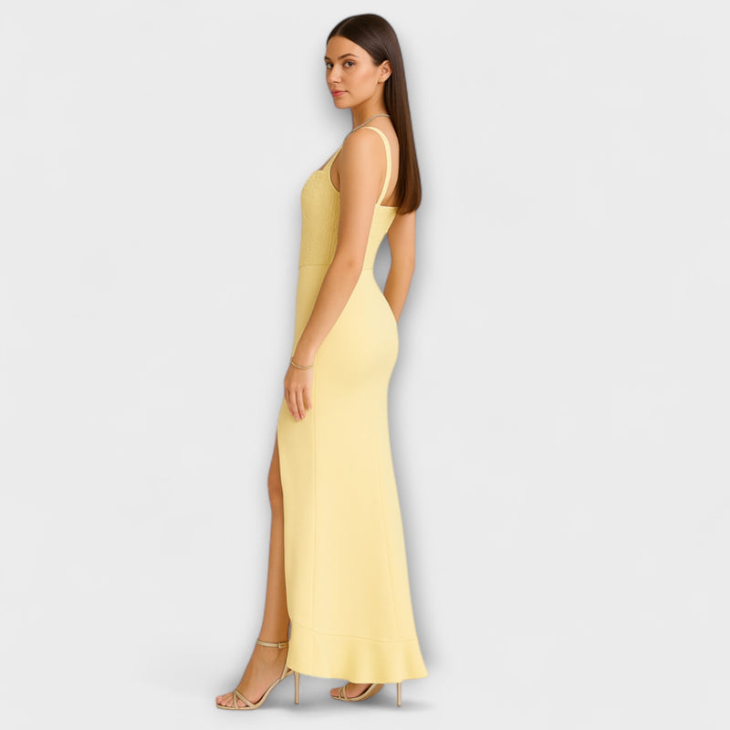 Bella - Robe en satin avec corset