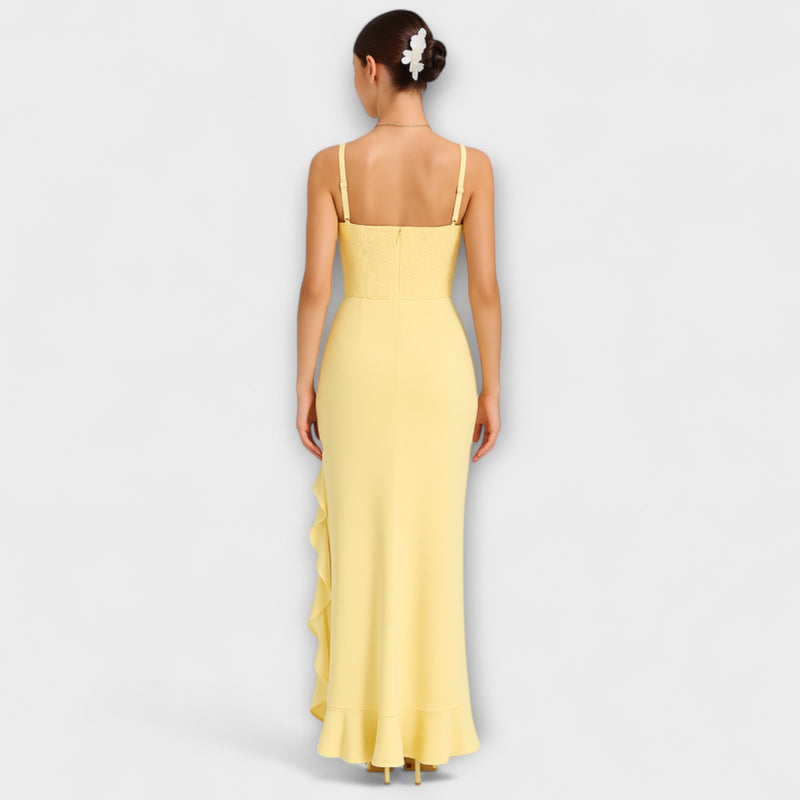Bella - Robe en satin avec corset