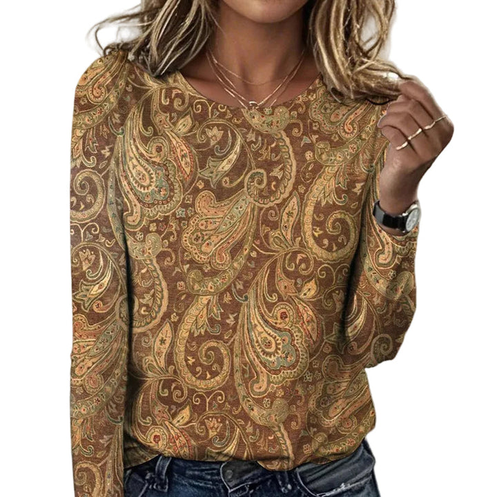 Saika - Vintage Ethnic Print T-Shirt