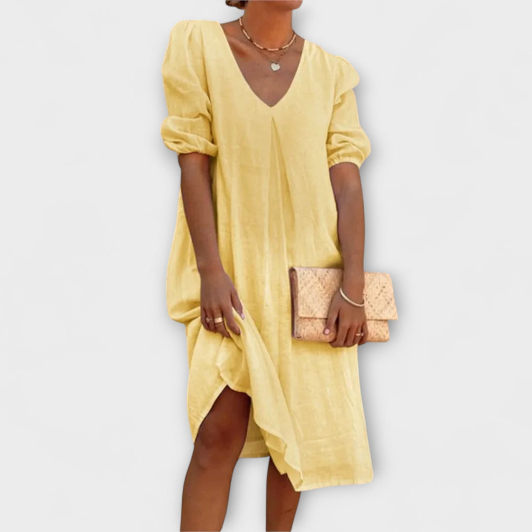 Fanny — Abito estivo elegante con dettagli intrecciati