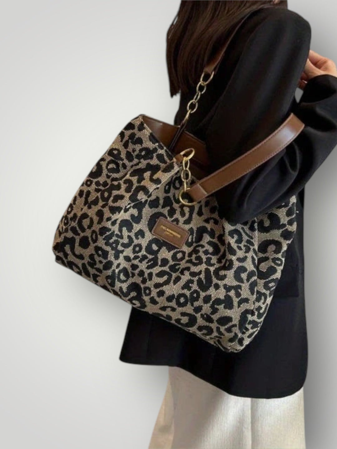 Leonara | Borsa Tote Stampa Leopardata