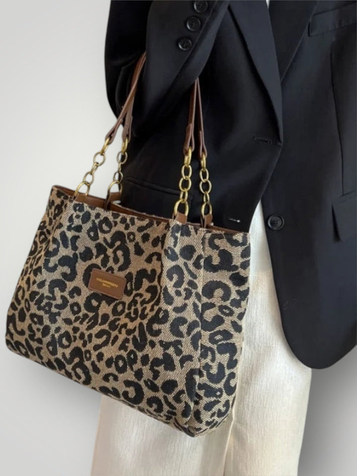 Leonara | Borsa Tote Stampa Leopardata