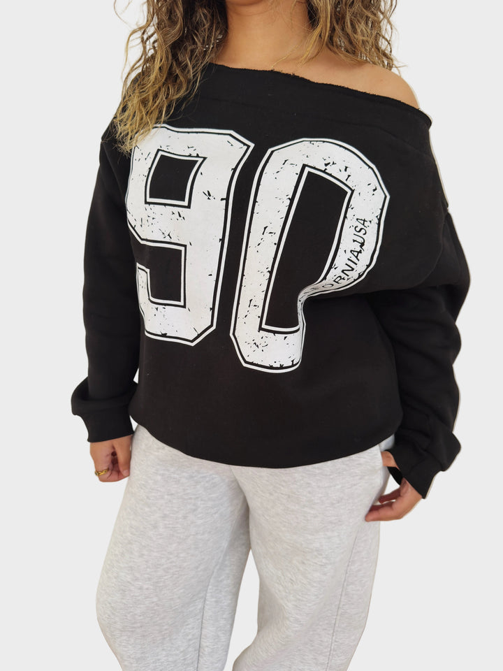 Nadeine | Felpa con spalle scoperte 90
