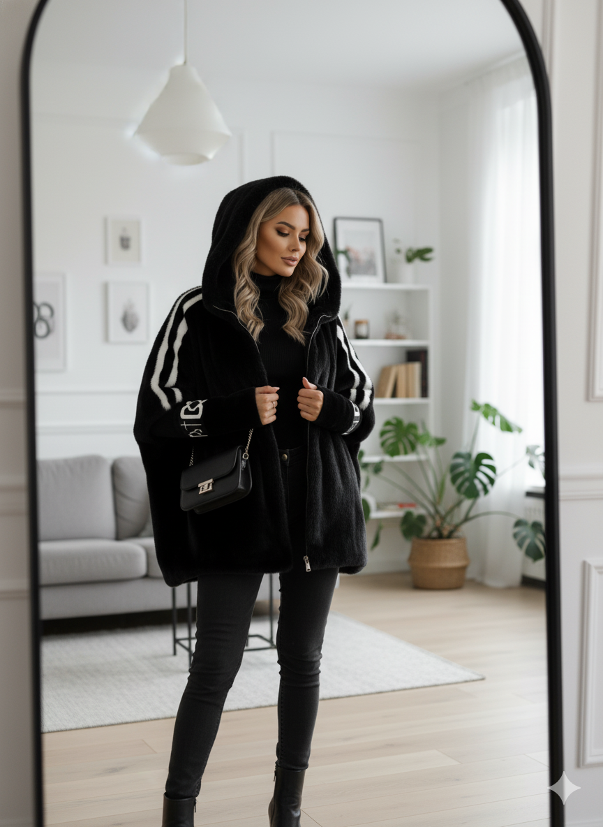 Ellah – Cappotto Invernale in Pelliccia Sintetica Oversize