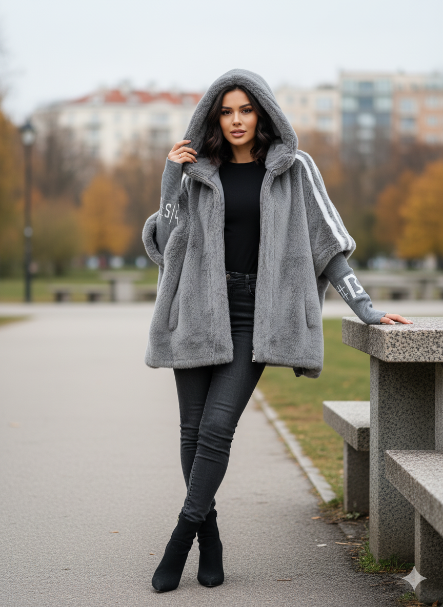 Ellah – Cappotto Invernale in Pelliccia Sintetica Oversize