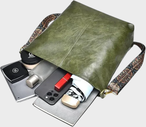 Demetra | Borsa da donna verde chiaro in pelle PU