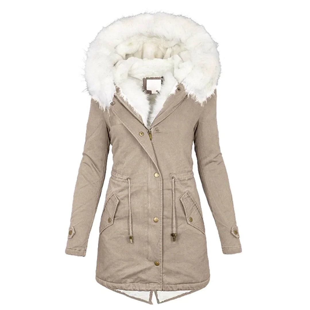 Minna – Manteau d'hiver avec doublure en fausse fourrure