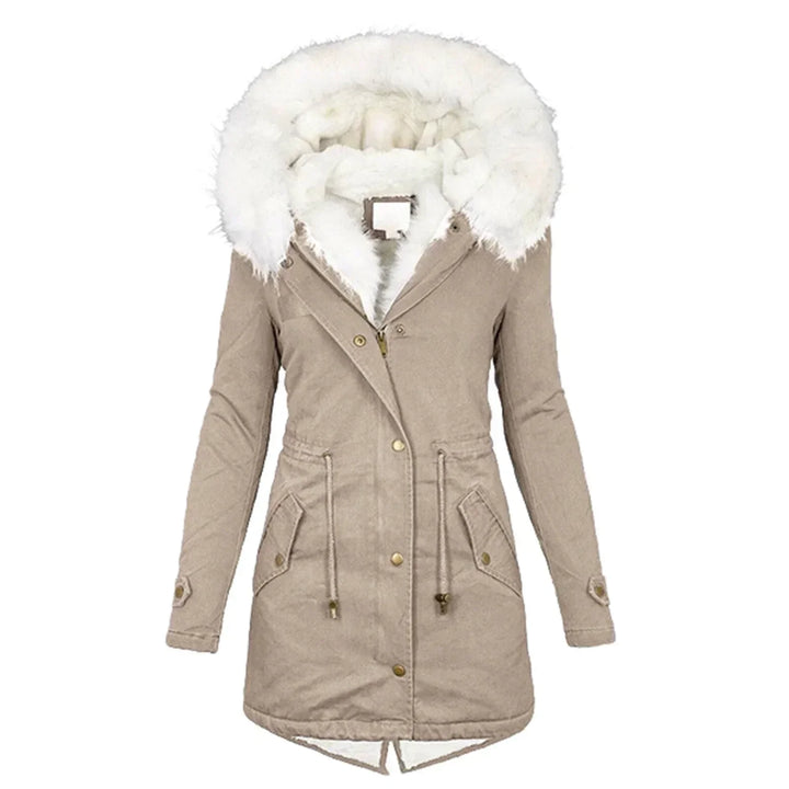 Minna – Manteau d'hiver avec doublure en fausse fourrure