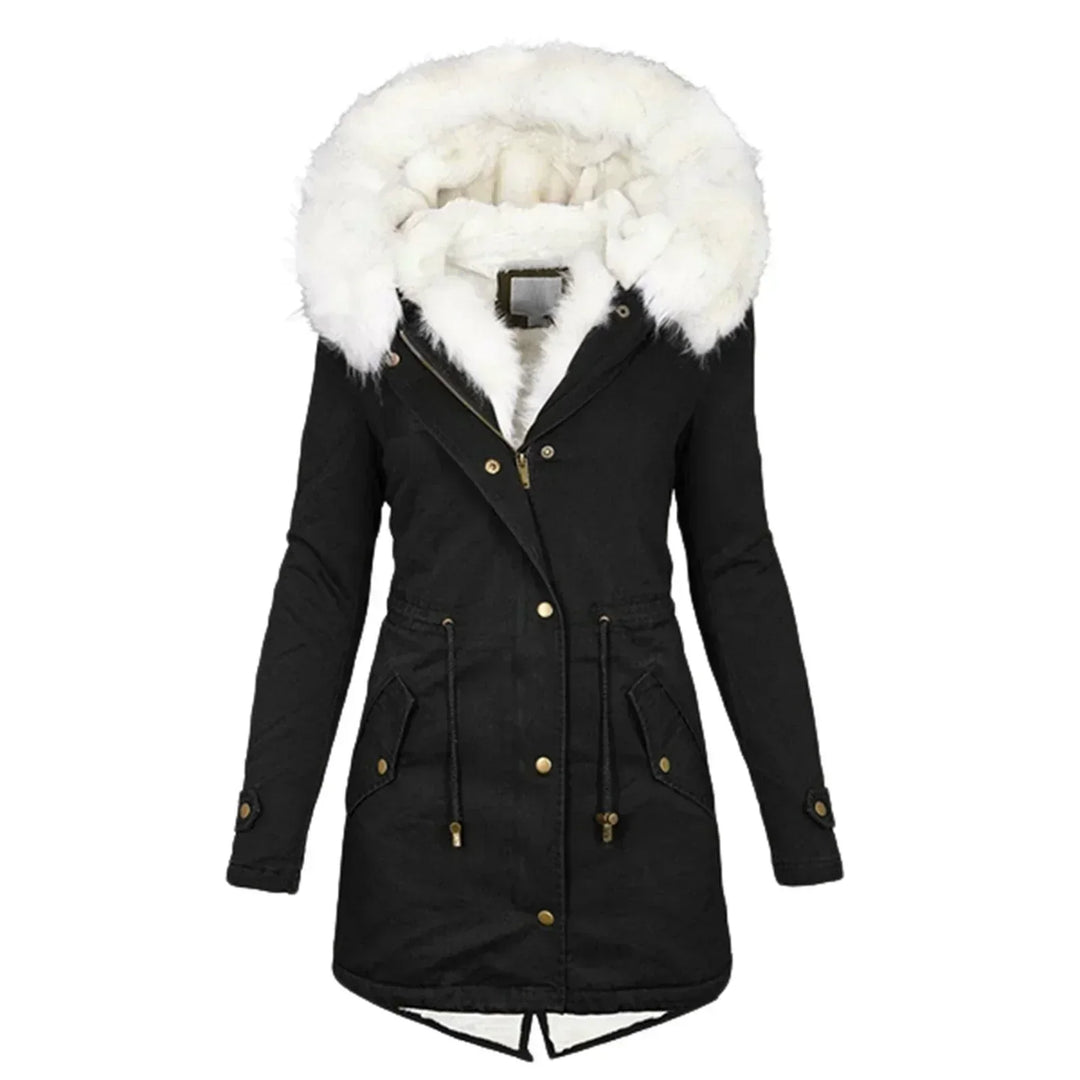 Minna – Manteau d'hiver avec doublure en fausse fourrure